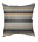 Tiwari Home 18" Gray and Black Striped Pattern Square Throw Pillow Cover